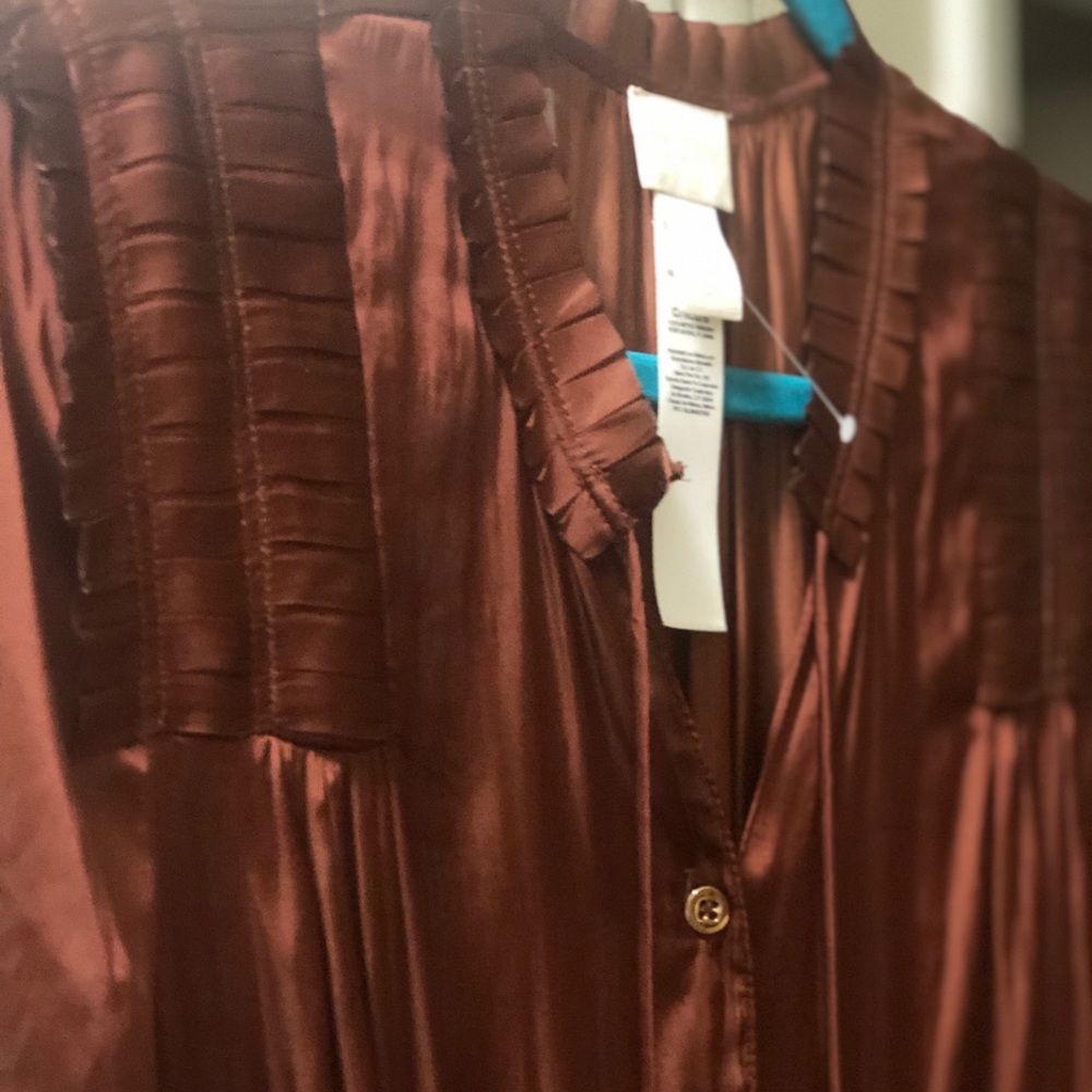 Chico silk brown dress